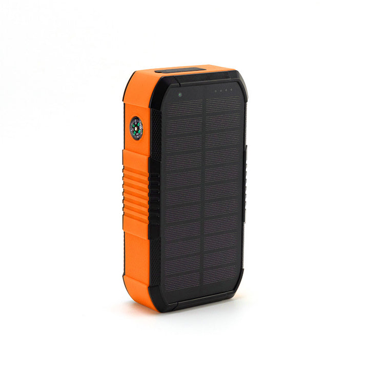 Solcelledrevet powerbank med kompass Skanto