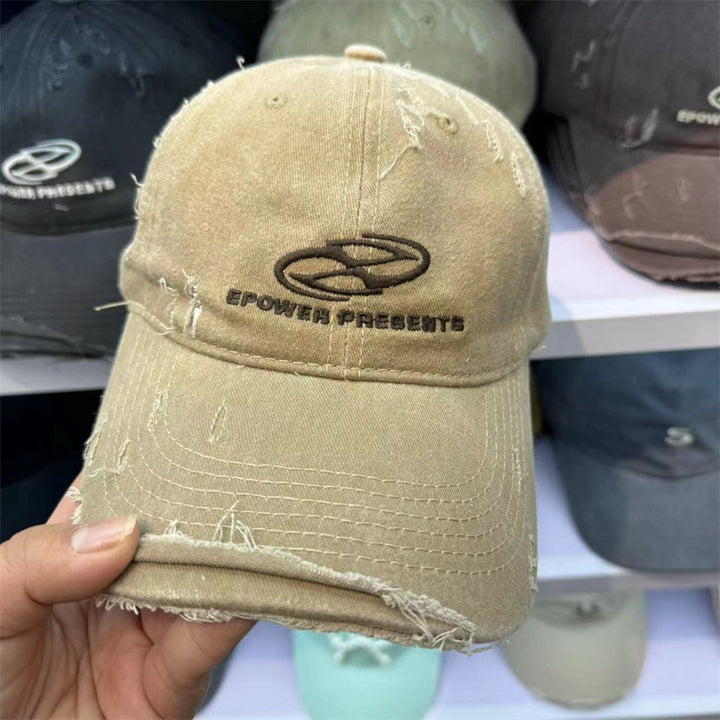Unisex Slittet Bomull Baseball Caps Skanto