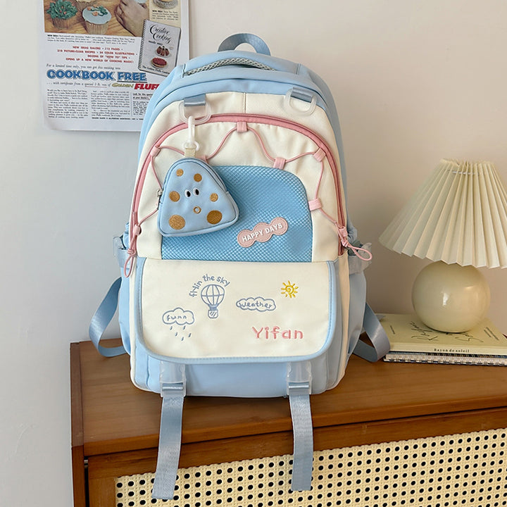 K Casual Multi-Pocket Skole Rygsekk