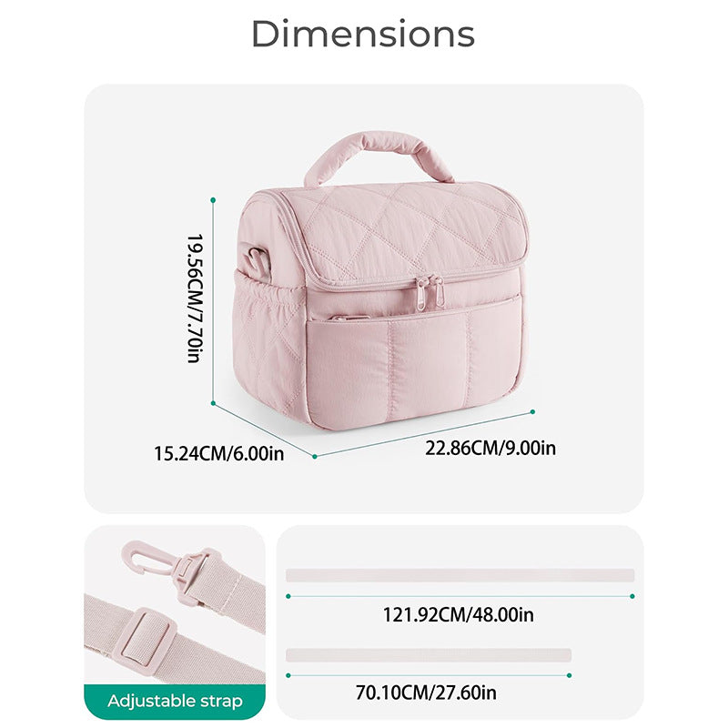 Elegant toalettmappe med praktisk bærehank Skanto