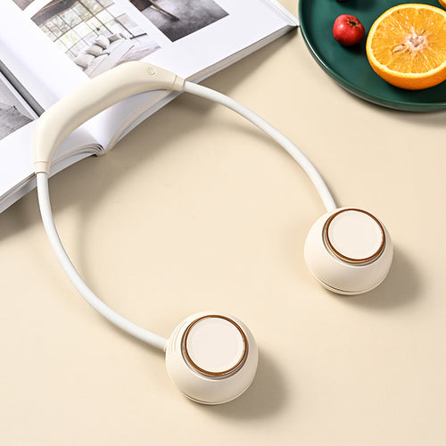 Kjølende handsfree båndvift med doble justerbare luftutløp USB-C ladbar Skanto