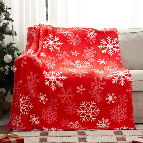 Skanto | Julefilt Myk Flanell Juleplush Ferie Filt