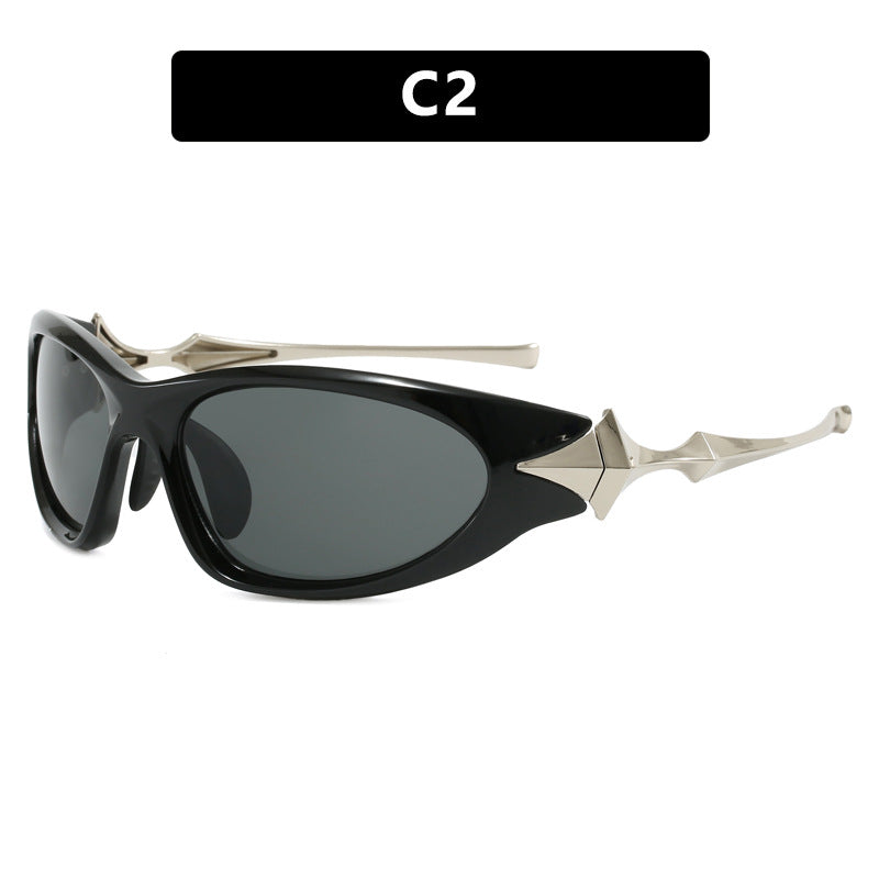 Women's futuristic sports sunglasses with ergonomic design Skanto