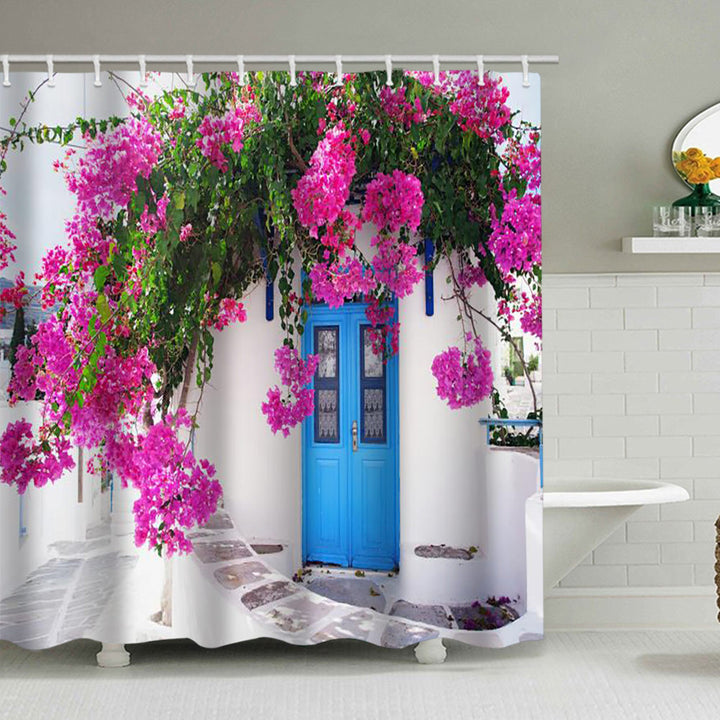Blomstermotiv-inspirert dusjforheng Skanto