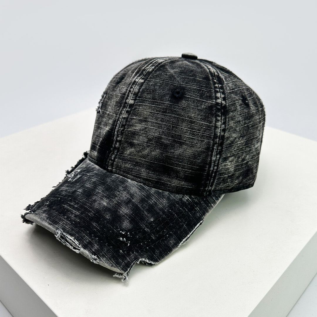 Men's distressed denim baseball cap Skanto