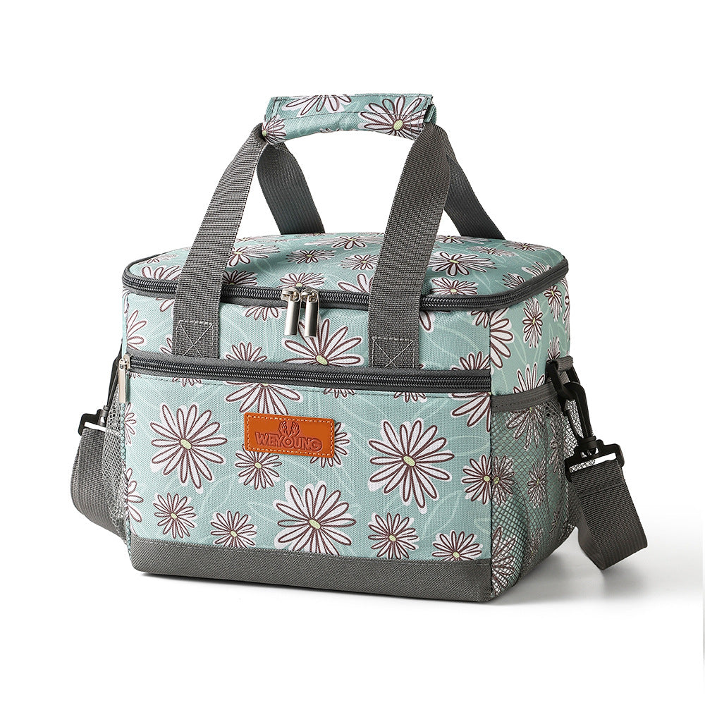 Dame Isolert Kjølebag med elegant blomstermønster Skanto