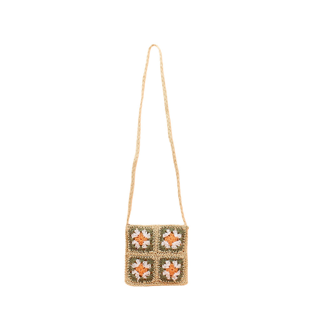 Umhengertask med Håndheklede Blomsterdesign Skanto