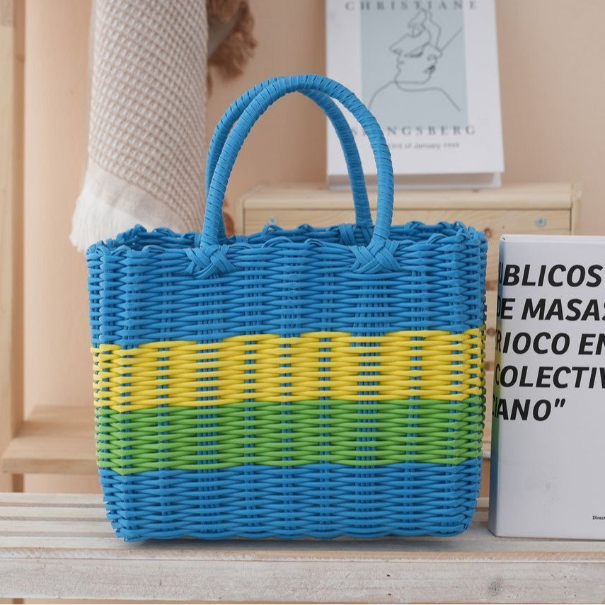 Håndlaget kurvveske med stilig design Skanto