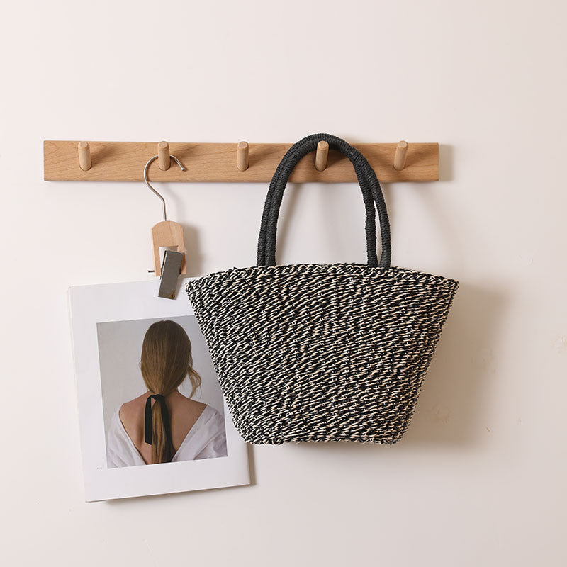 Handmade basket bag with sturdy handles Skanto