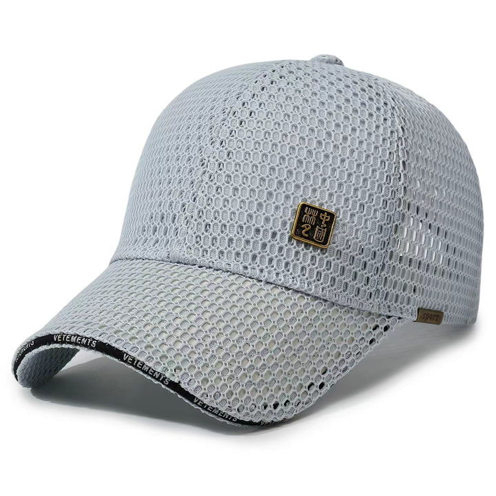Dame Pustende Sportcaps med Nettedesign Skanto