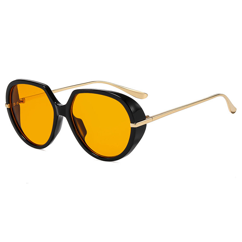 Women's Cat-Eye Sunglasses with Glare-Free UV Protection and Luxurious Metal Frame Skanto