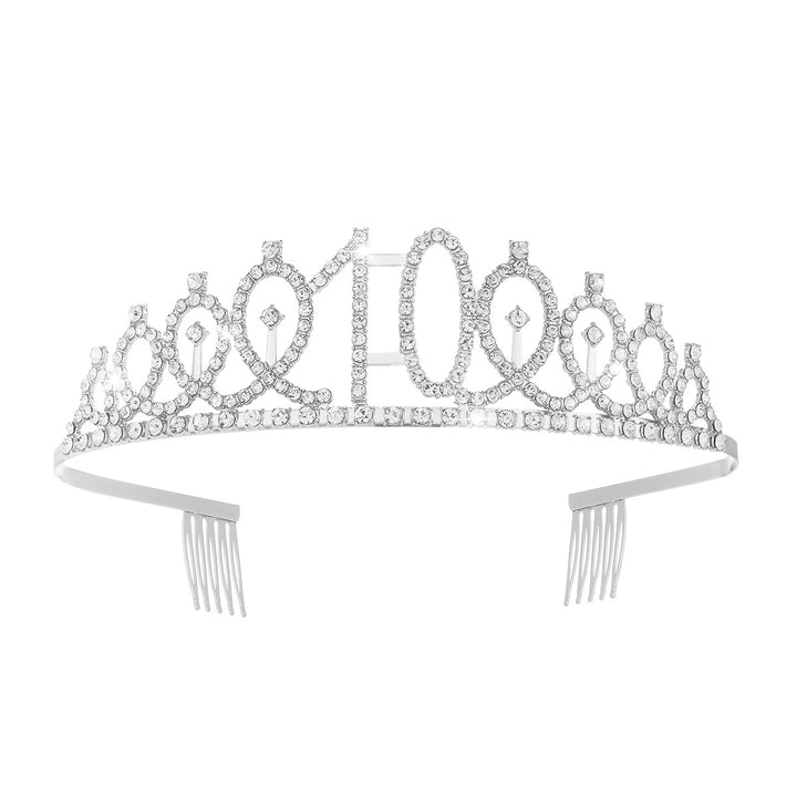 Damer krystall dekorert tiara med elegant design Skanto