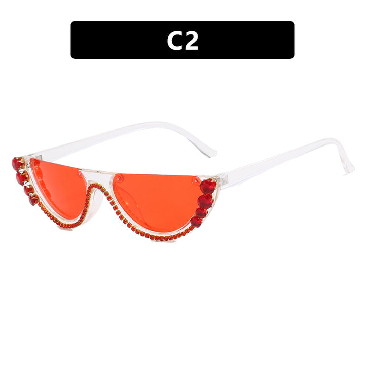 Women's stylish designer sunglasses with sparkling accents Skanto