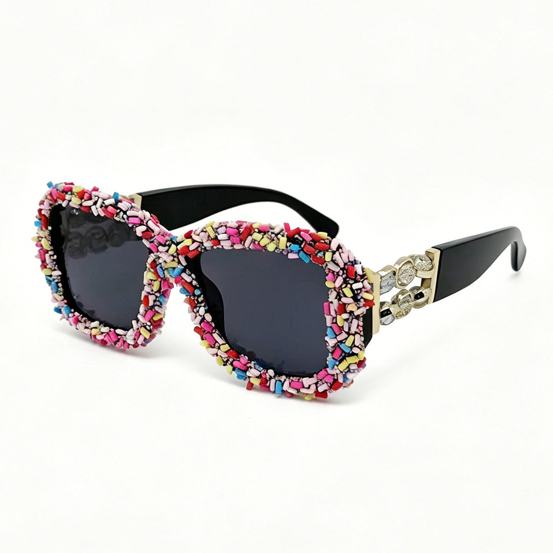 Dame solbrille med kreativ godtepryd Skanto