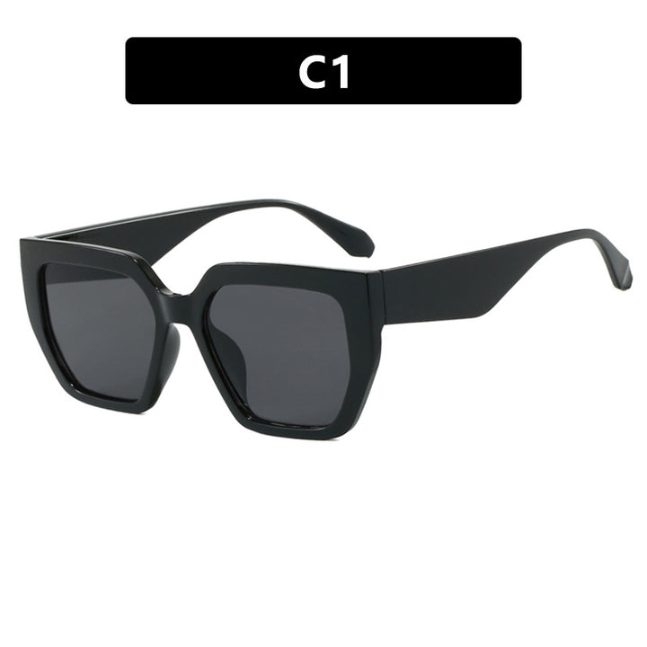Women's geometric glasses in fashionable tortoise pattern Skanto
