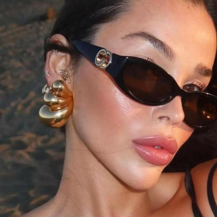 Women's Cat-Eye Sunglasses with UV Protection and Luxurious Accents Skanto