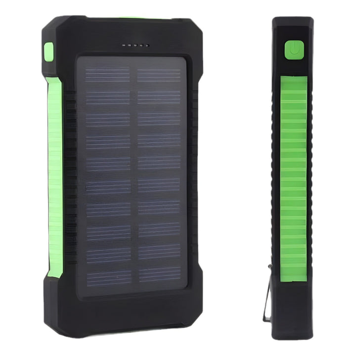 Solenergidrevet powerbank med integrert kompass og karabinkrok Skanto