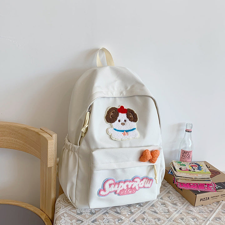 Søt dyretematisk mini skolesekk