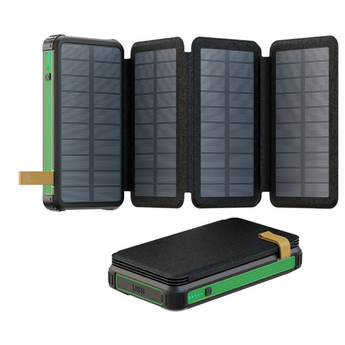 Solcelledrevet Powerbank med hurtigladingsfunksjon fra Skanto