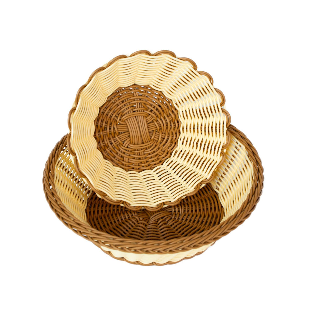 Dame estetisk fruktskål med scalloped design Skanto