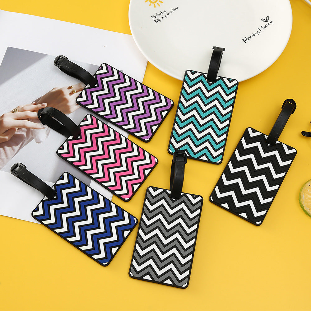 Unisex Chevron Mønstret Bagasjelapp Skanto