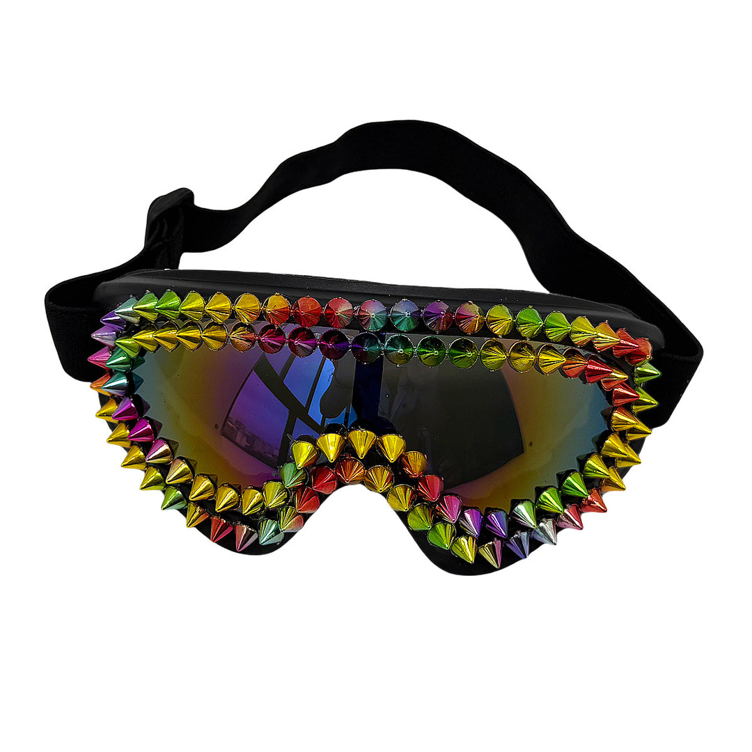 Dame ekstravagante Skibrille med fargerike nagler Skanto