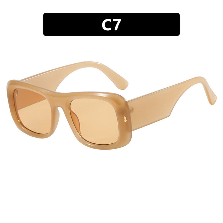 Women's Square Sunglasses with Anti-Reflective Lenses and Modern Frame Construction Skanto