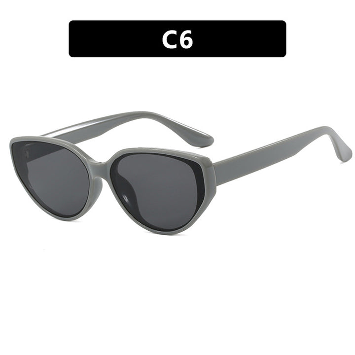 Women's Cat-Eye Sunglasses with Fashionable Tortoiseshell Pattern and UV Protection Skanto
