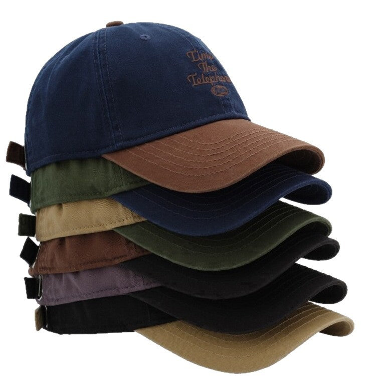 Herrejusterbar brodert caps Skanto