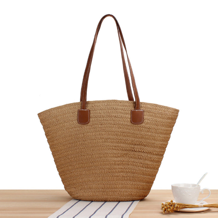Strandveske i moderne flettet design Skanto