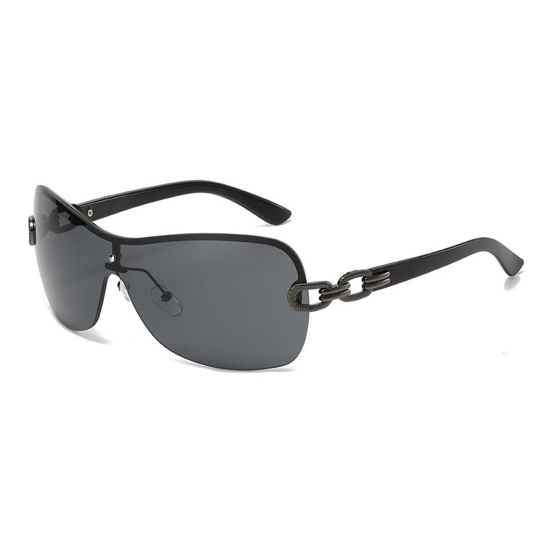 Unisex Chic Shield Solbriller Skanto