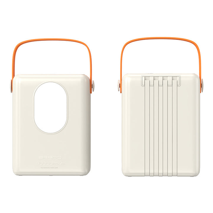 Bærbar powerbank med integrert LED-lampe og multifunksjonelt design Skanto