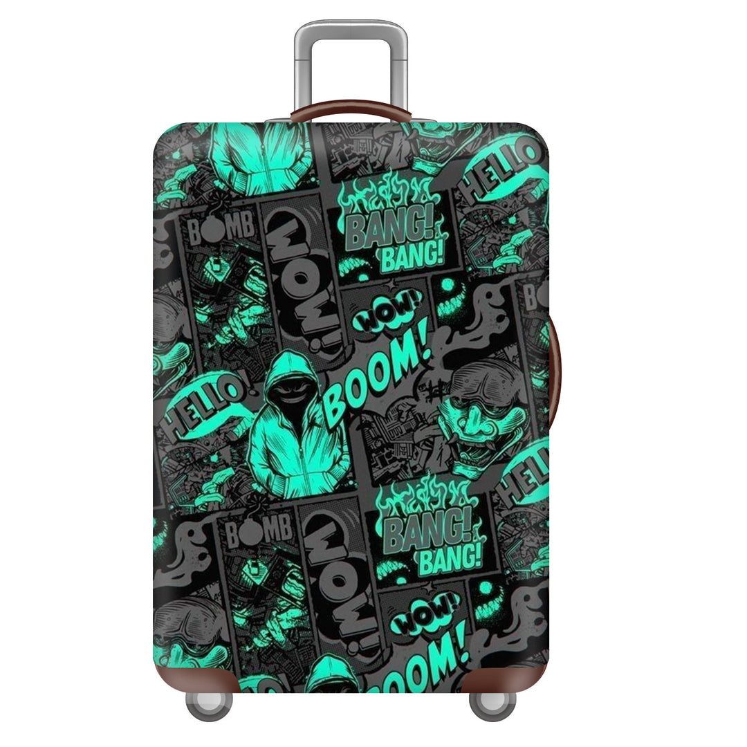 Unisex nan robuster Hartschalen-Trolley med polykarbonat-ytter skall og bilmerke-motif Skanto