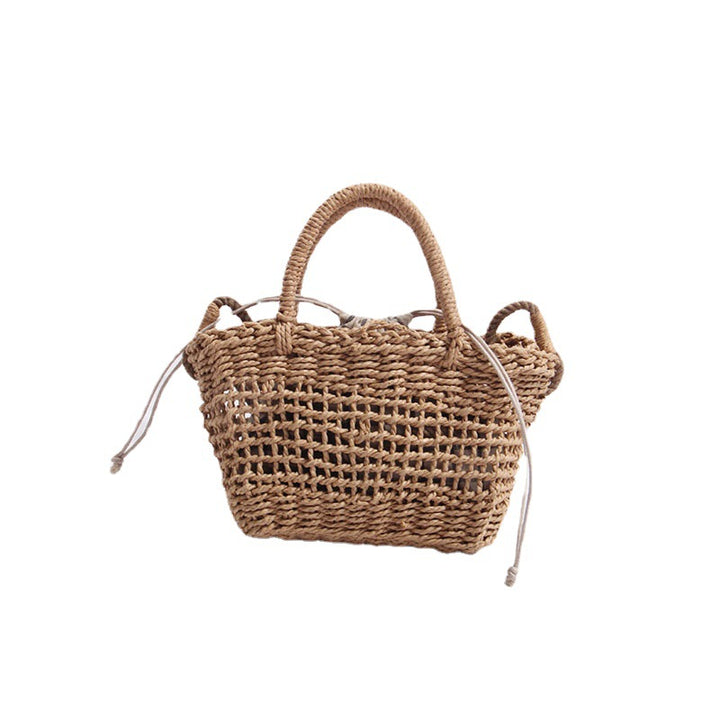 Handmade basket bag with detachable shoulder strap Skanto