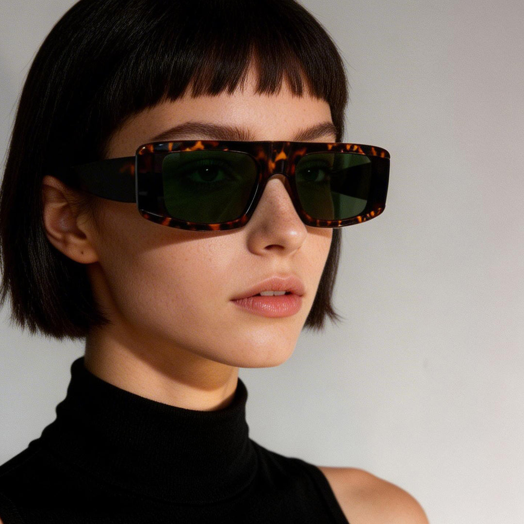 Damer oversized solbrille i samtidsdesign Skanto