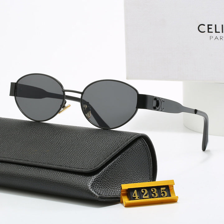 Dame eksklusiv ovalformet designer-solbrille Skanto