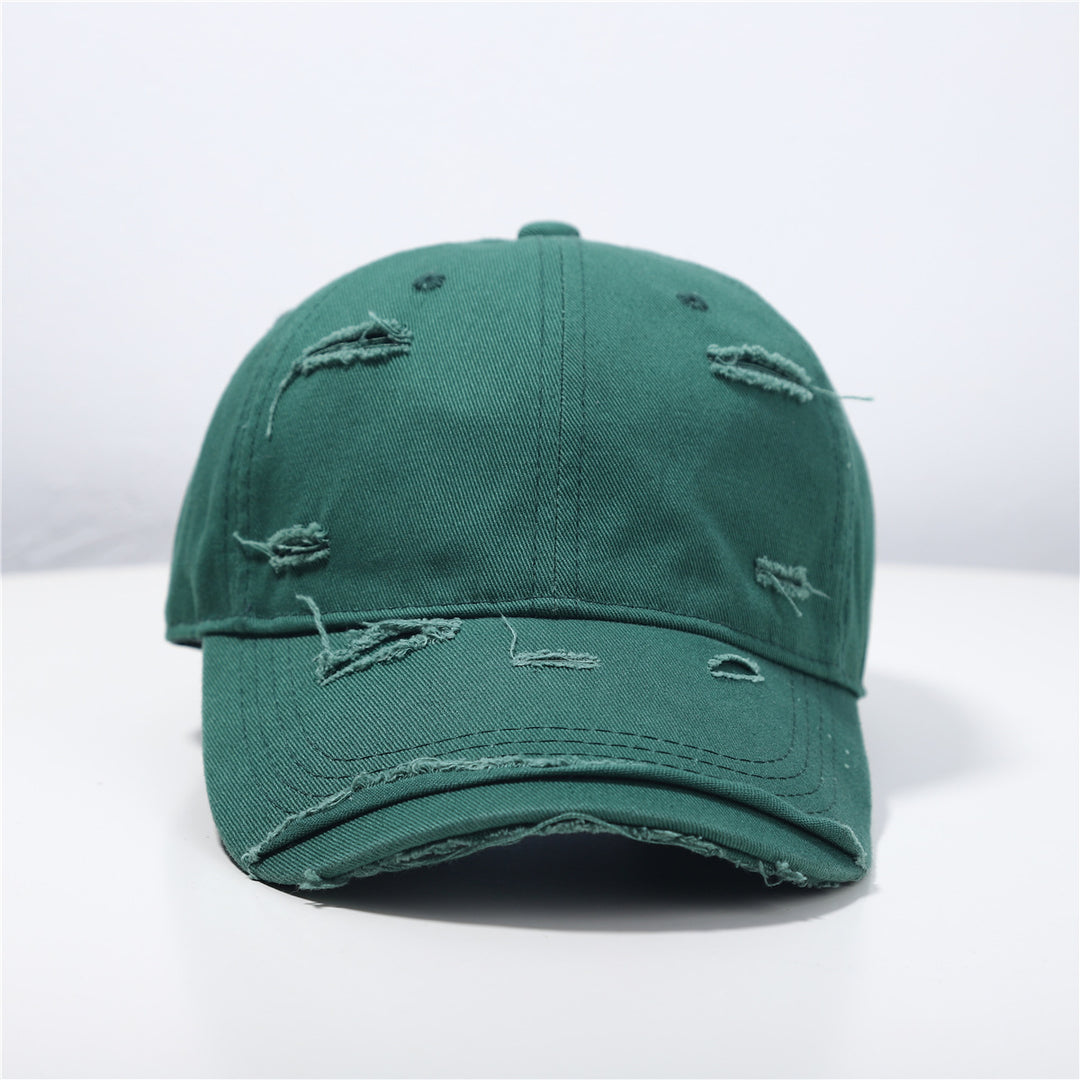 Menns Slitt Klassisk Bomull Baseball Cap Skanto