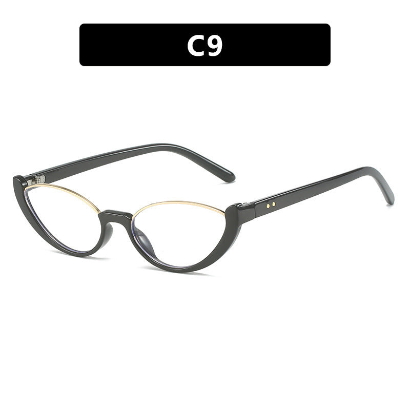 Women's Cat-Eye Sunglasses with Mirrored Lenses and Elegant Frame Skanto