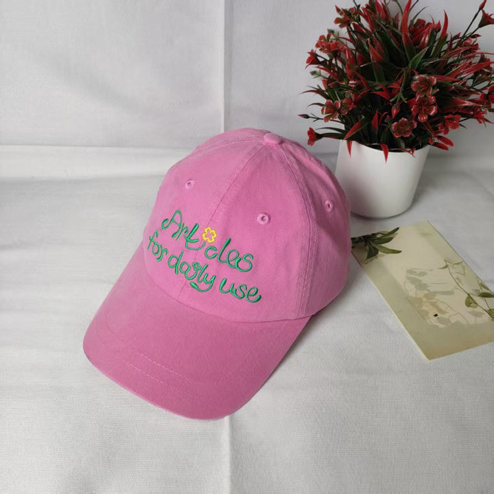 Kvinne Casual Brodert Baseball Caps Skanto