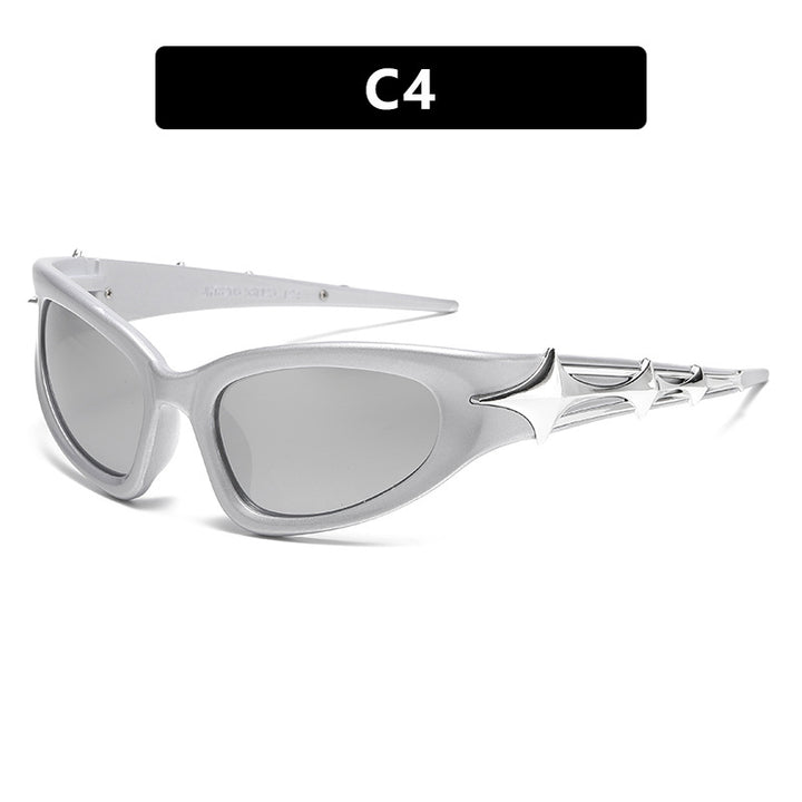 Women's futuristic sunglasses with unique star design Skanto