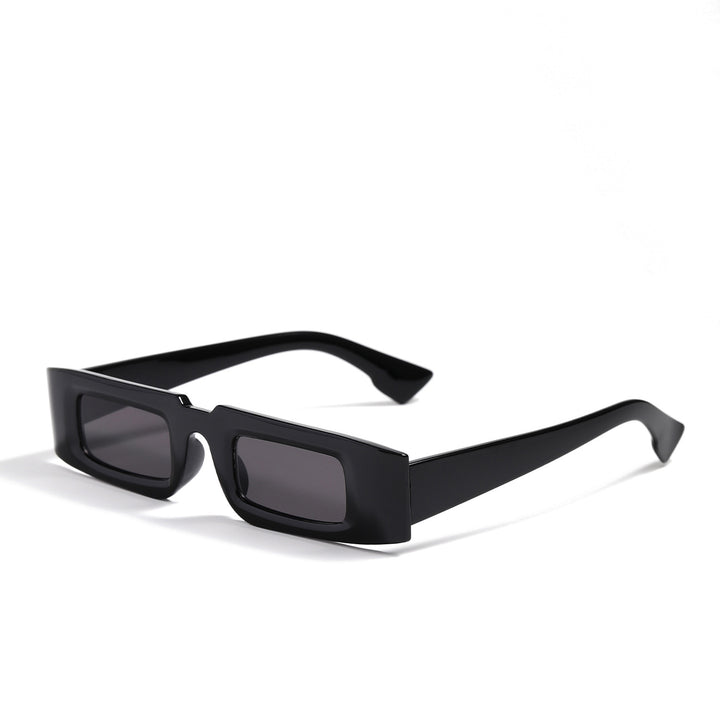 Dame moteriktig geometrisk solbrille med gjennomsiktig ramme og polariserte glass Skanto