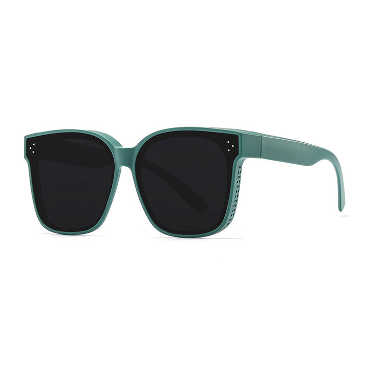Dame firkantet solbrille med beskyttende UV-filter og stilfull ramme Skanto