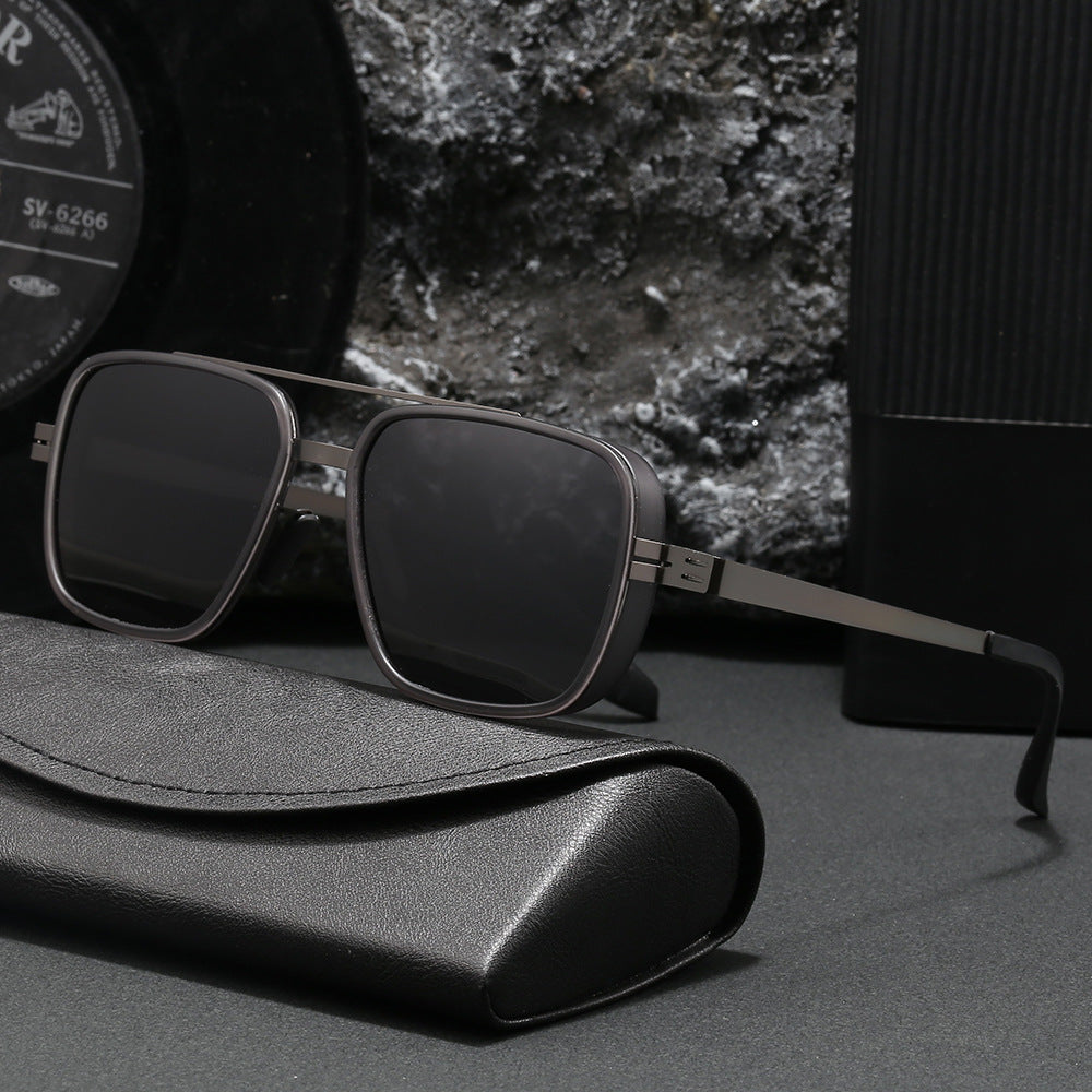 Herre premium solbrille i moderne kvadratisk design Skanto