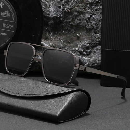 Herre premium solbrille i moderne kvadratisk design Skanto