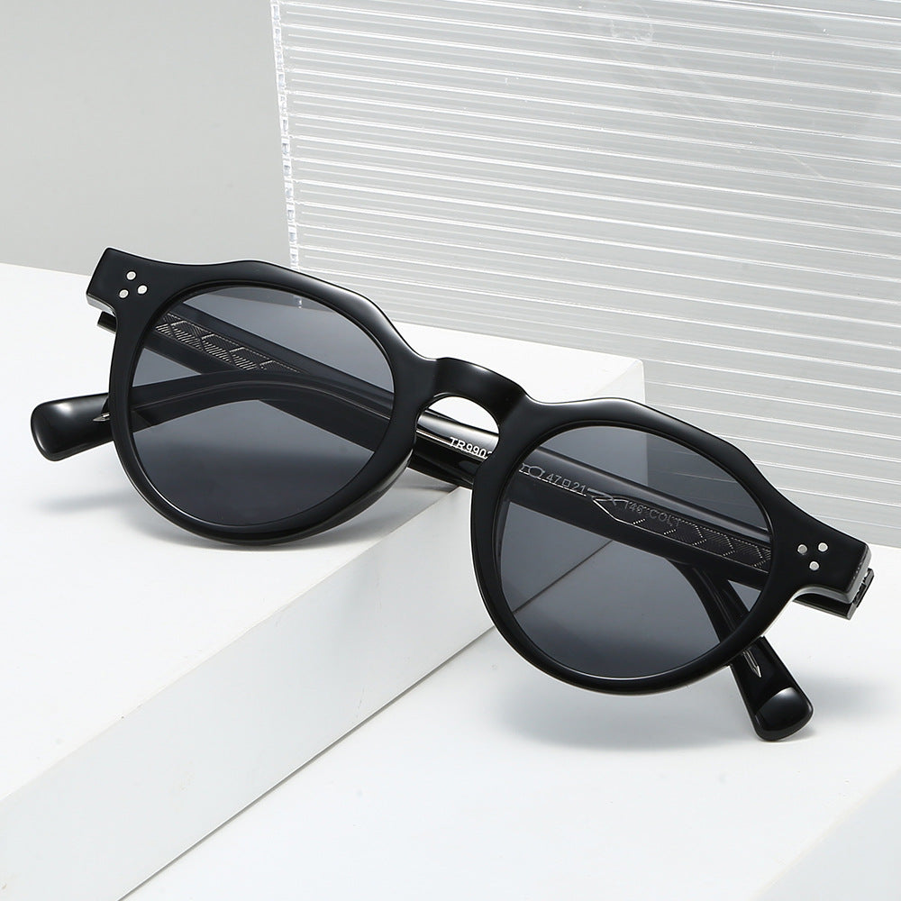 Dame Stilig Solbrille i innovativt åttkantet design Skanto
