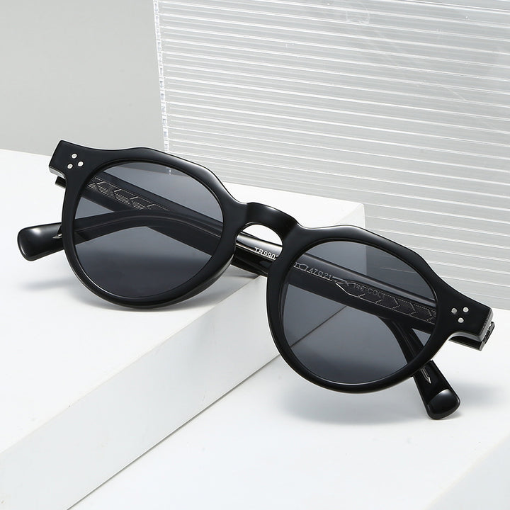 Dame Stilig Solbrille i innovativt åttkantet design Skanto