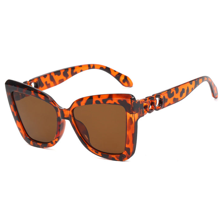 Women's trendy cat-eye sunglasses with refined pattern Skanto