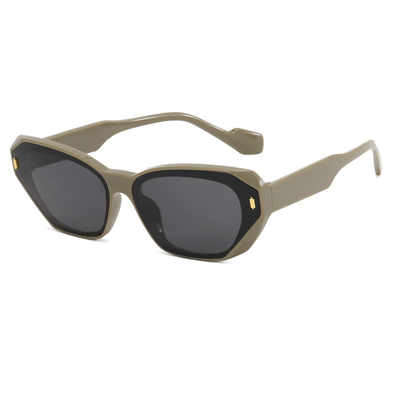 Dame futuristisk diamant-solbrille Skanto