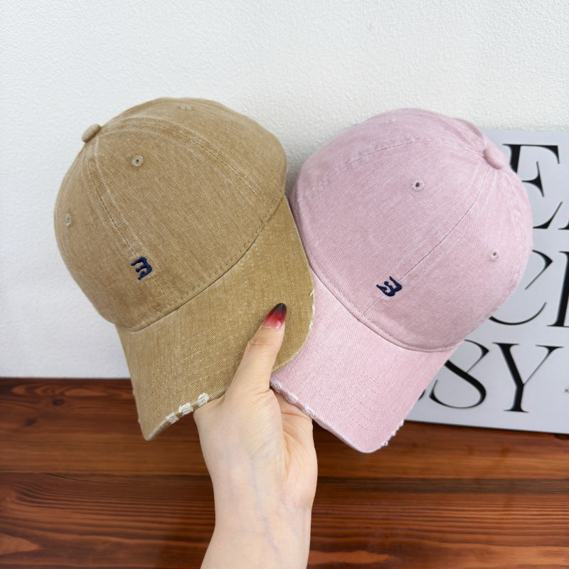 Unisex Slittet Bomull Baseball Caps Skanto 1784083761