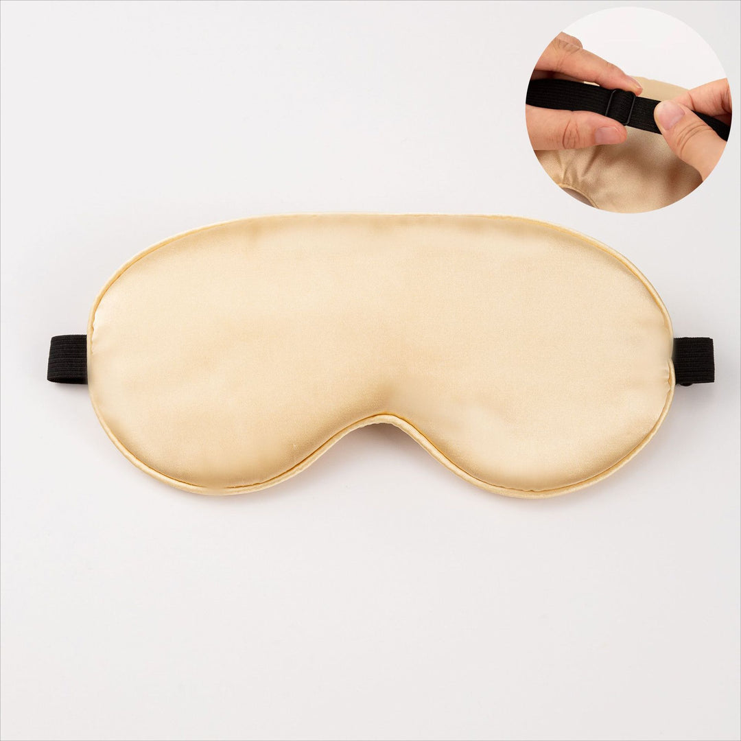 Unisex nano ergonomisk sovemaske med justerbart elastisk bånd og myk satinoverflate Skanto